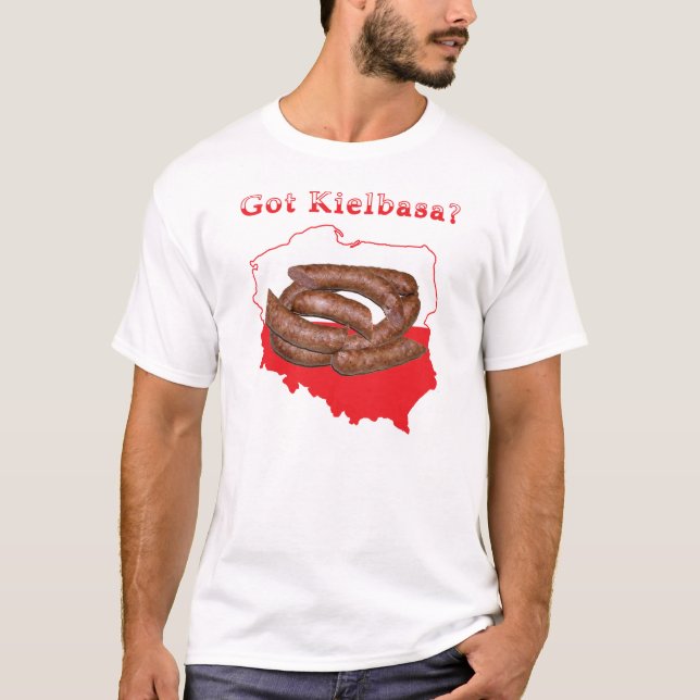 Har Kielbasa polska Karta Tröja (Framsida)