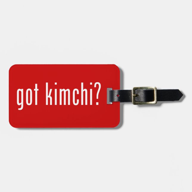 har Kimchi? Bagagebricka (Horisontell Framsida)