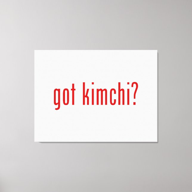 har Kimchi? Canvastryck (Framsida)