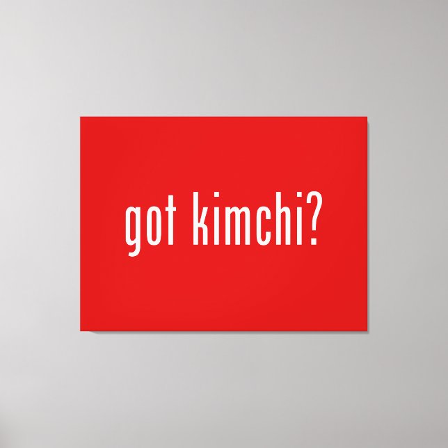 har Kimchi? Canvastryck (Framsida)