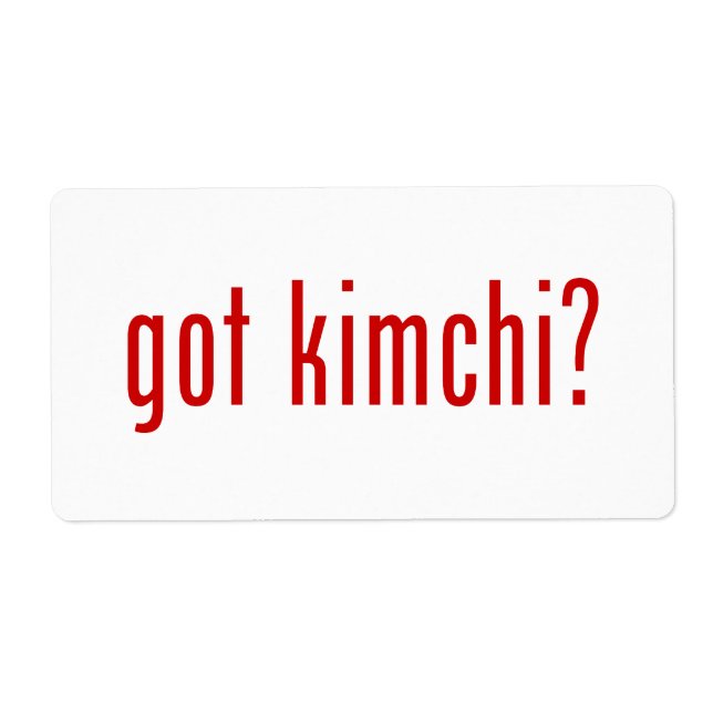 har Kimchi? Fraktsedel (Framsidan)