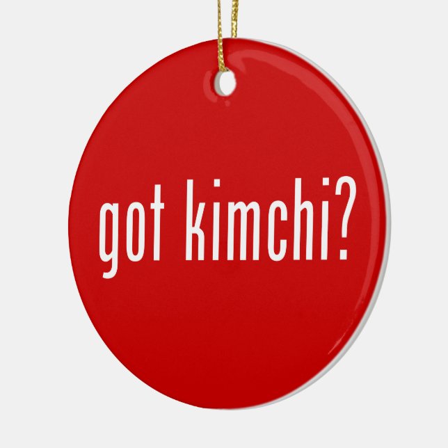 har Kimchi? Julgransprydnad Keramik (Vänster)