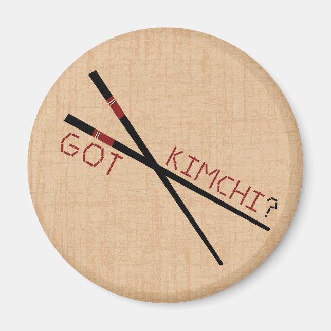 Har Kimchi? Kopsticks Magnet (Framsidan)