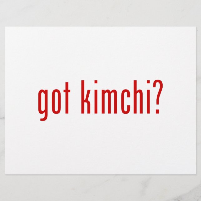 har Kimchi? Reklamblad (Framsidan)