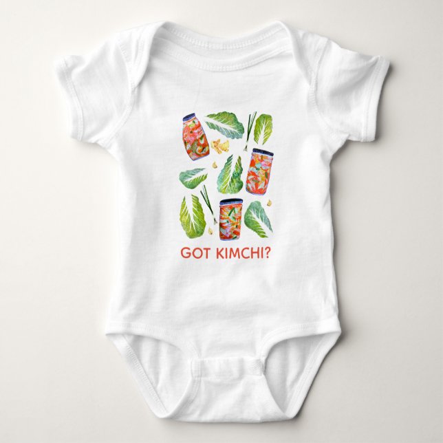 HAR Kimchi? Spicy Roligt Watercolor T Shirt (Framsida)