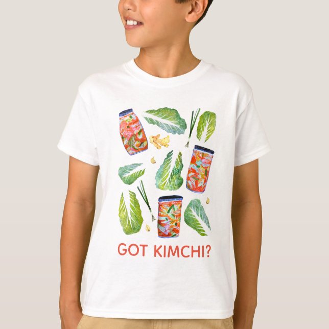 HAR Kimchi? Spicy Roligt Watercolor T Shirt (Framsida)
