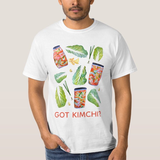 HAR Kimchi? Spicy Roligt Watercolor T Shirt (Framsida)