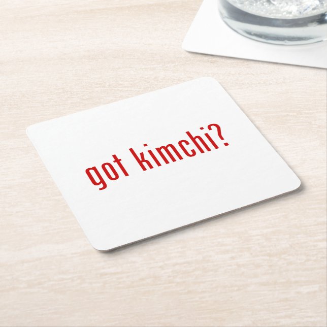 har Kimchi? Underlägg Papper Kvadrat (Vinklad)