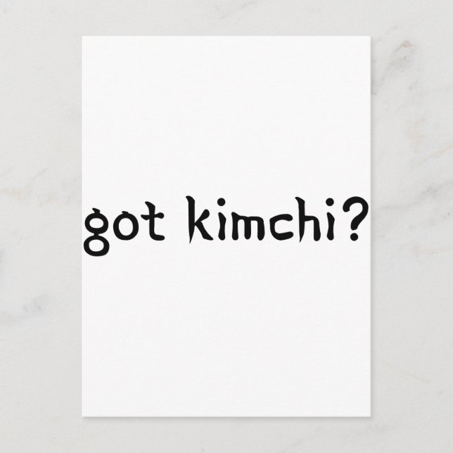 har Kimchi? Vykort (Framsida)