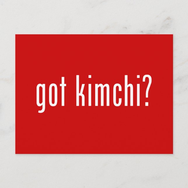 har Kimchi? Vykort (Framsida)
