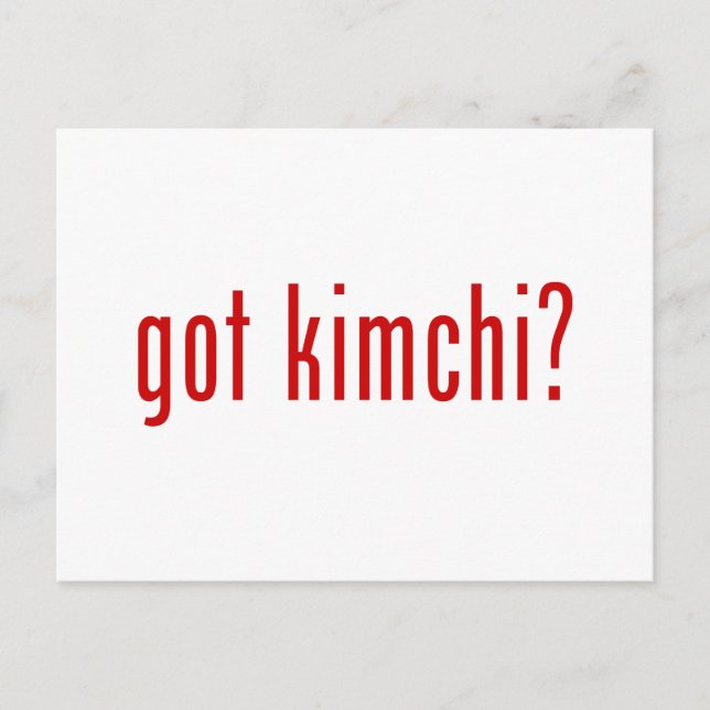 har Kimchi? Vykort (Framsida)
