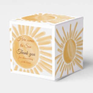 Här Kom är Son Sunshine Baby Shower Presentaskar