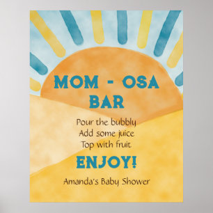 Här Kom Blue Rays Sunshine Baby Shower Pub Poster