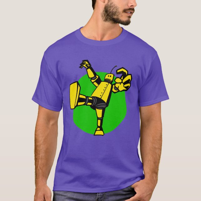 Här Kom Maskiner Robot Shirt Tee Shirt (Framsida)