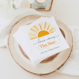 Här kommer babyduschen i sol pappersservett