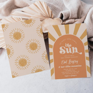Här kommer babyduschen i Sol Sol Baby Shower I Inbjudningar