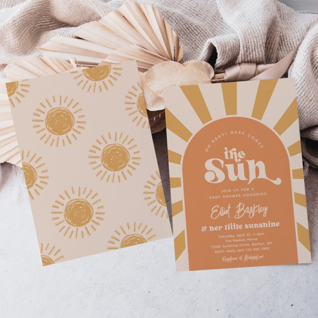 Här kommer babyduschen i Sol | Sol Baby Shower I Inbjudningar (Skapare uppladdad)