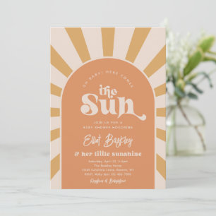 Här kommer babyduschen i Sol Sol Baby Shower I Inbjudningar