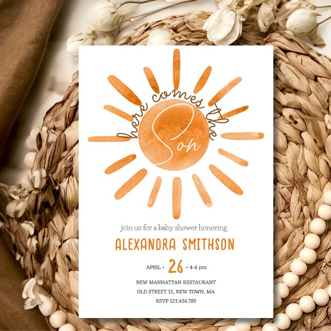 Här kommer babyduschen inbjudningar (Skapare uppladdad)