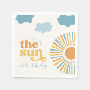 Här kommer babyduschen Napkins från Sol Pappersservett