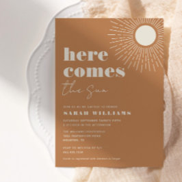 Här kommer babyduschen Sol Boho | Inbjudan