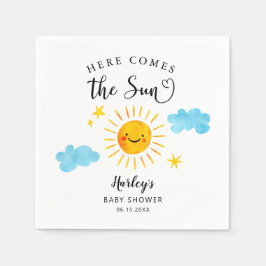 Här kommer babyduschen Sol Pappersservett