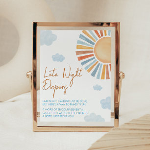 Här kommer babyskorna i Sol sent på natten Poster