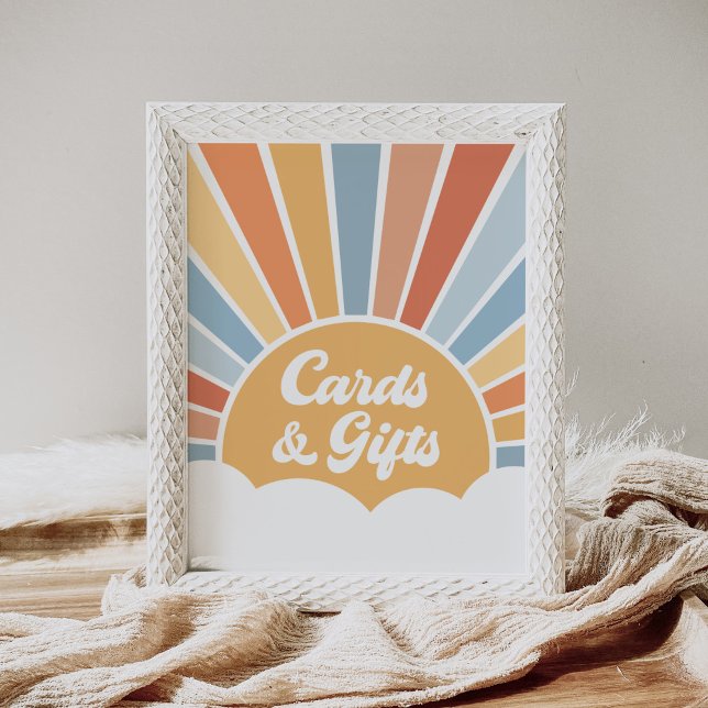 Här kommer barnskårkort och presenter poster (Skapare uppladdad)