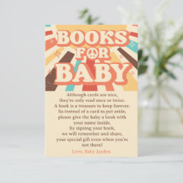 Här kommer begäran om Son Baby Shower Bok Inbjudningar