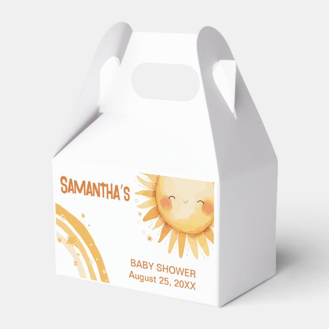 Här kommer bohos babyduschkortet i Sol Presentaskar (Framsidan Sidan)