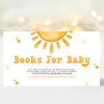 Här kommer Bokar till Baby. Tilläggskort<br><div class="desc">"Här kommer Son" Baby Shower Bokar för Baby Card är ett charmerande tillskott till din babydusch firande. Uppmuntra gästerna att ta med sig bokar i stället för kort med detta förtjusande och uppmuntrande tema. Utformningen har en solig och glad estetisk perfekt för att fira en liten pojkes ankomst. Med sin...</div>