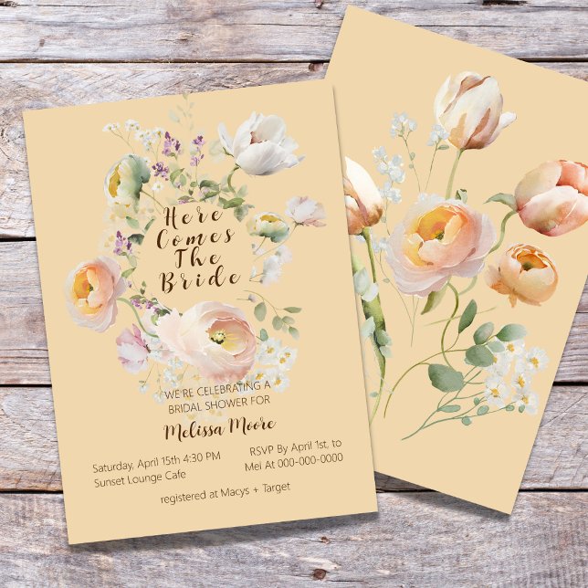 Här kommer Bride, Inbjudningskort för möhippan (Skapare uppladdad)