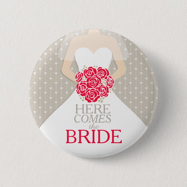Här kommer bruden, att gifta sig som för knapp (Framsida)