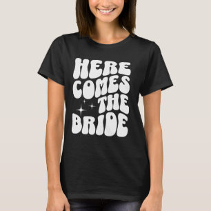 Här Kommer Bruden Groovy Bach Retro Sängkammaren T Shirt