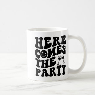 Här kommer brudens fest fåniga retro sällskapslek kaffemugg