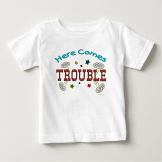 Här kommer den besvärliga spädbarnet Baby Kid T-sh Tee Shirt