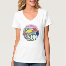 Här kommer den tropiska hawaiiska stranden i Sol T Shirt