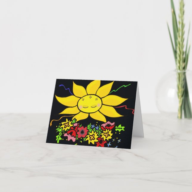 Här kommer den ukrainska folkkonsten i Sol Kort (Framsida)