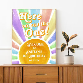 Här kommer den! Välkommen till Retro Sol 1:a födel Poster