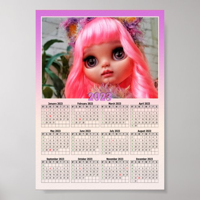 Här kommer din fotokalender 2023 poster (Framsidan)