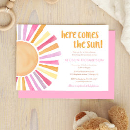 Här kommer en liten babydusch för sol boho inbjudningar