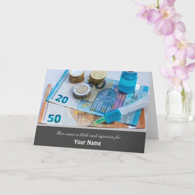 Här kommer en liten injektion med pengarar åt dig! kort (Orkide)