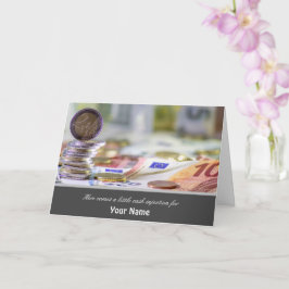 Här kommer en liten injektion med pengarar åt dig! kort