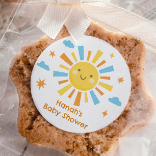 Här kommer favoriten för babyskor i Sol Runt Klistermärke