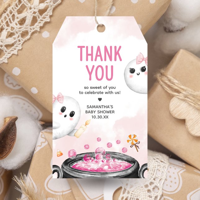 Här kommer favoritmärkorden Son Retro Sunshine Bab Presentetikett (Oh Sheet It's a Ghoul Halloween Brewing Baby Shower Favor Tags)