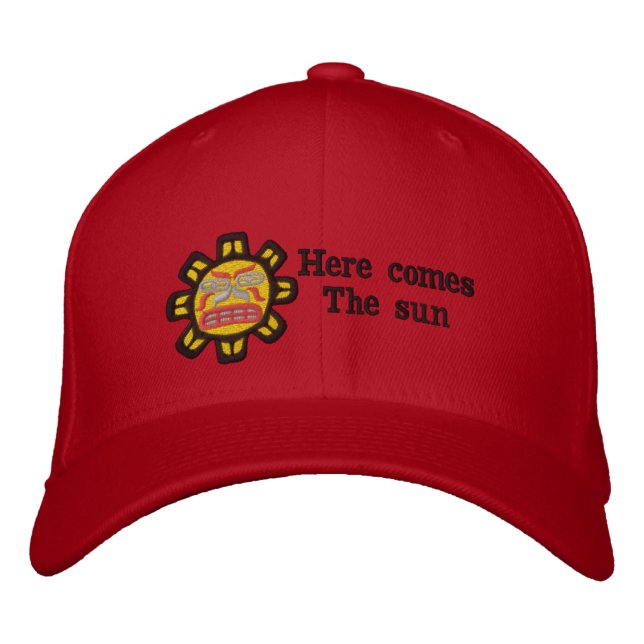 Här kommer Haida Sol Embroiderad Baseball Hat Broderad Keps (Framsida)