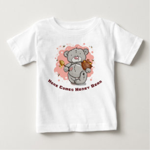 Här kommer honungsbjörn och en stor honungsfläck t shirt