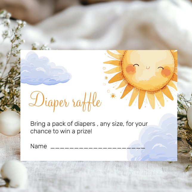 Här kommer inbjudan till babyduschen i Sol (Sun baby shower invitation )