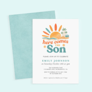 Här kommer inbjudan till pojken Baby Shower