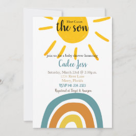 Här kommer inbjudan till Son Baby Shower
